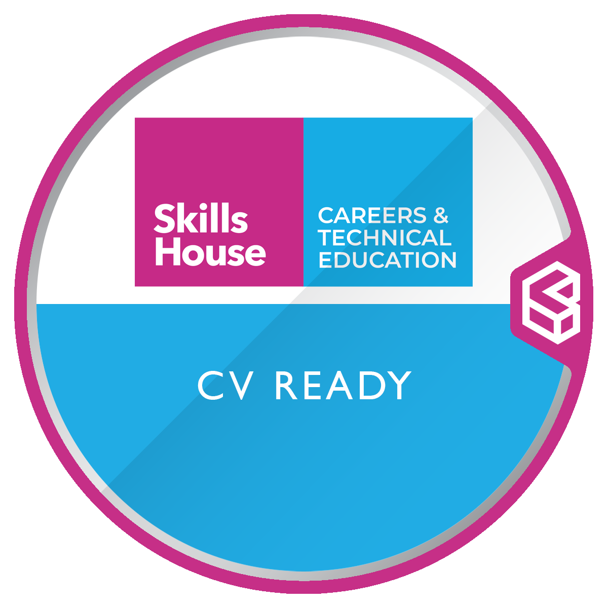 SkillsHouse Careers and Technical Education CV Ready digital badge artwork