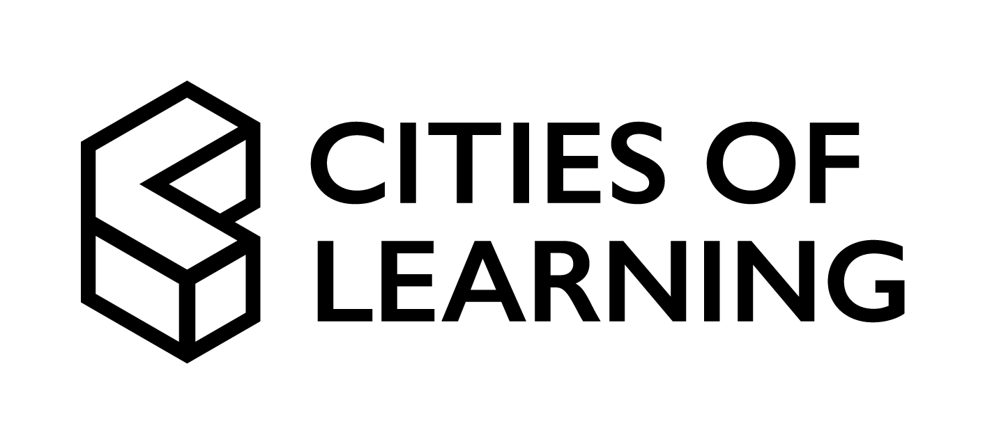Cities of Learning logo, a graphic letter C