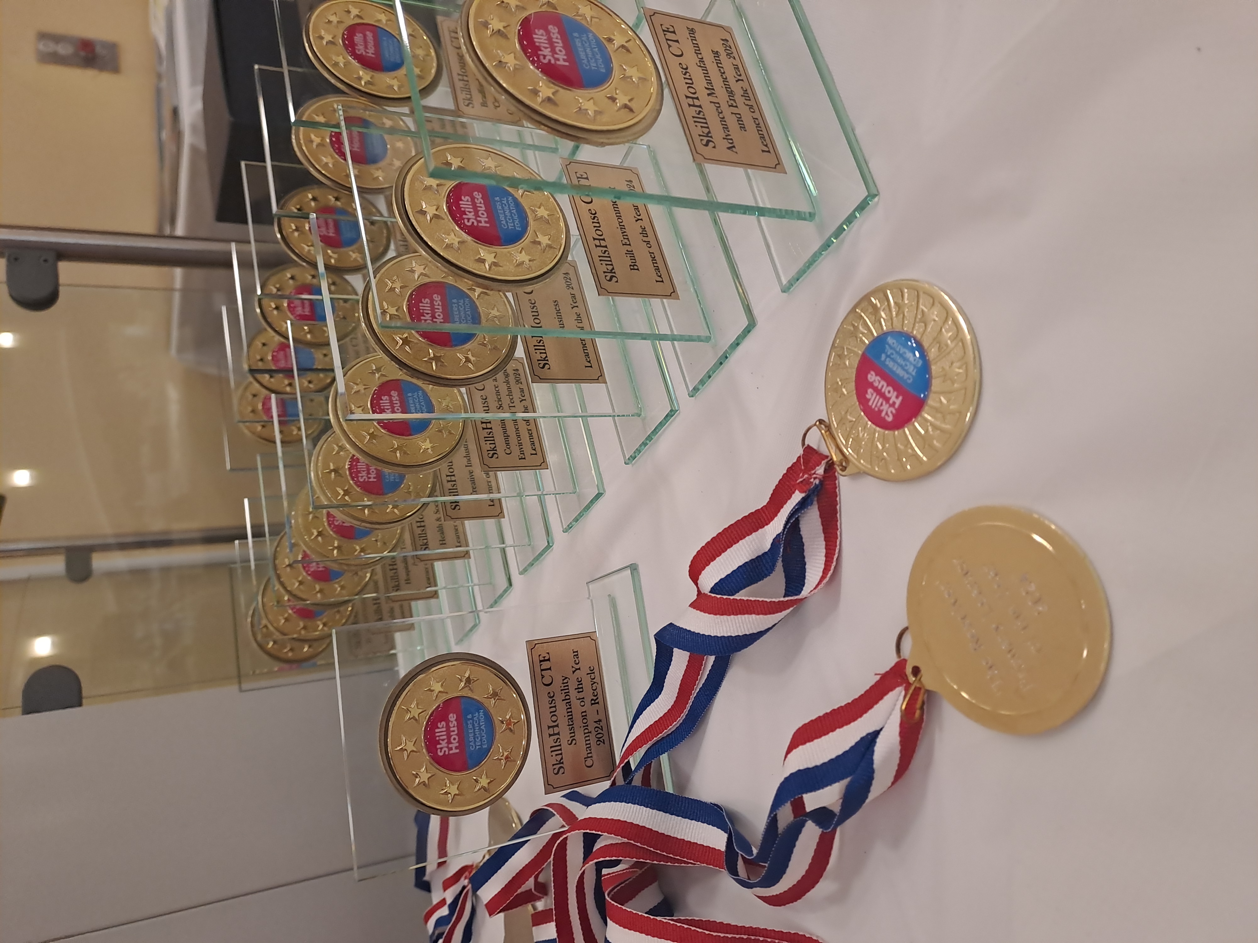 A collection of awards and medals